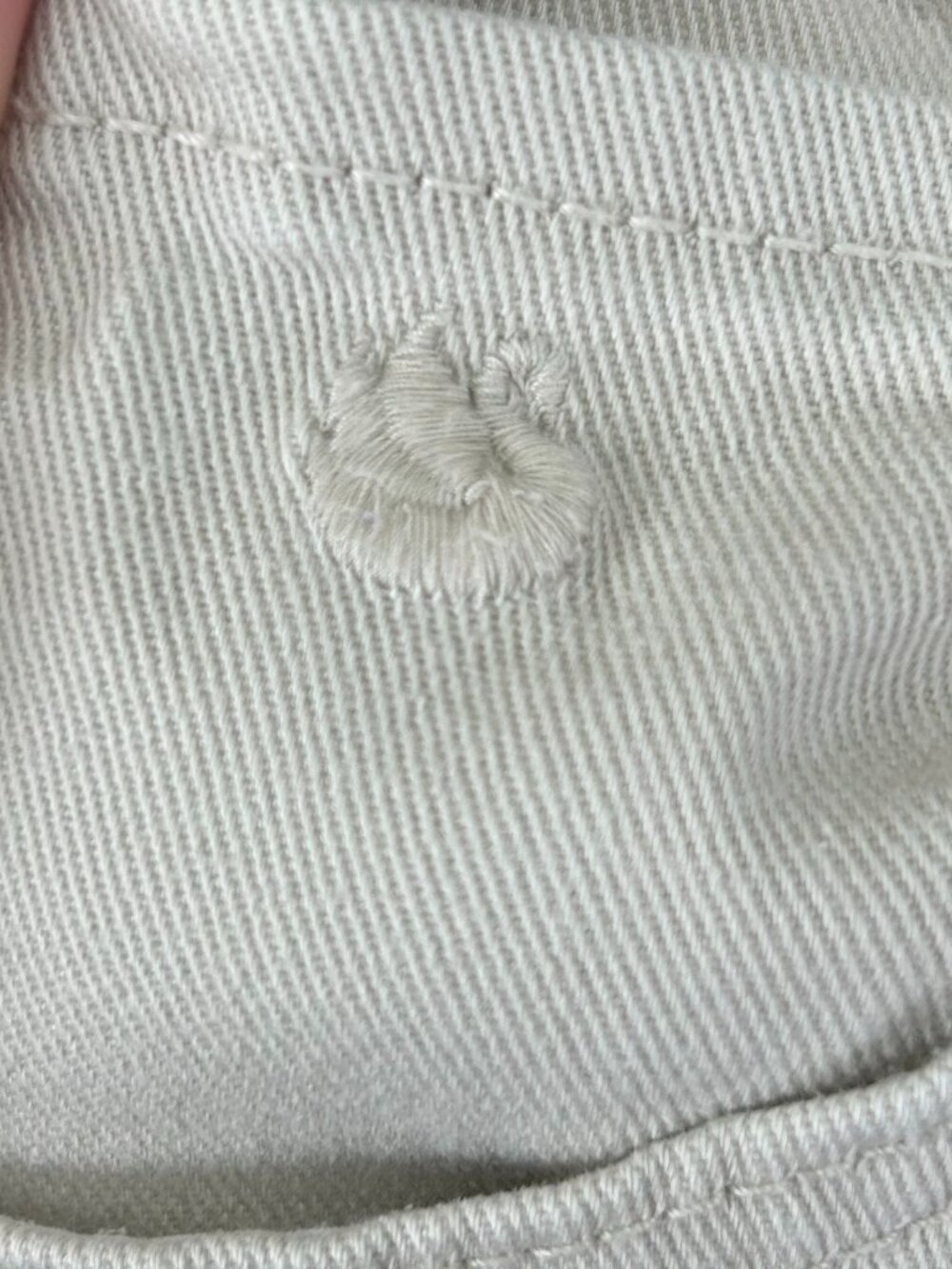Gloria Vanderbilt cream jeans size 6 average like new straight leg